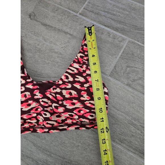 Aerie Offline Goals Medium Support Sports Bra Leopard Print Size‎ Large - Picture 3 of 6
